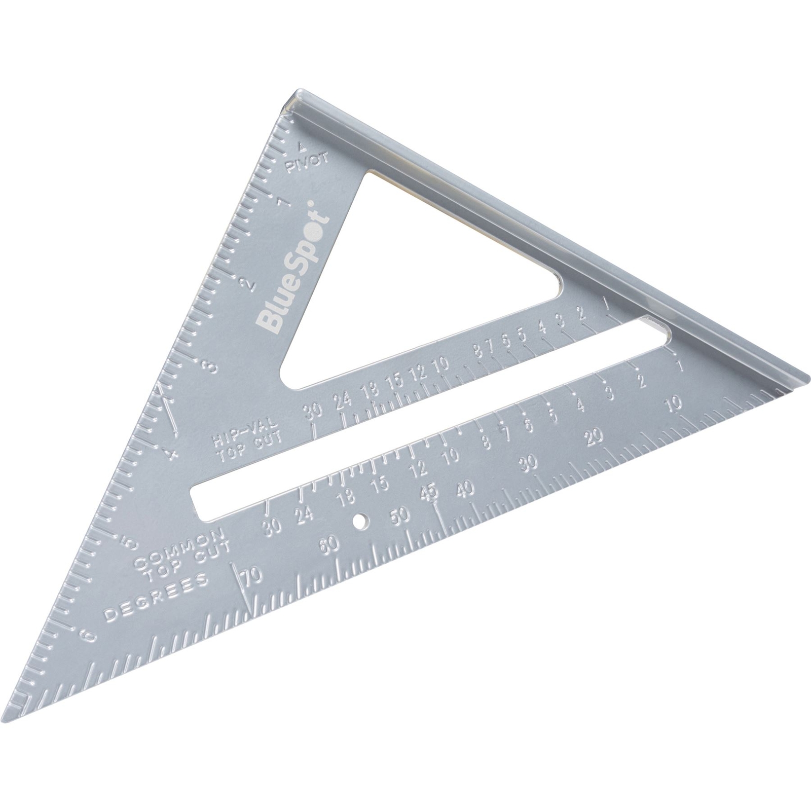 BlueSpot 6"" Square Aluminium Roofing Rafter Tri-square Mitre Saw Guide 150mm Set