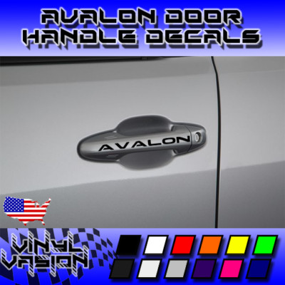4x Door Handle Decal for Avalon 2005-2019 Toyota LE XLE SE XSE Limited 