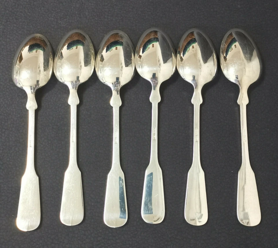 6 x Robbe und Berking R&B Tassenlöffel Menülöffel Suppenlöffel 150 Versilbert - Bild 2 von 4