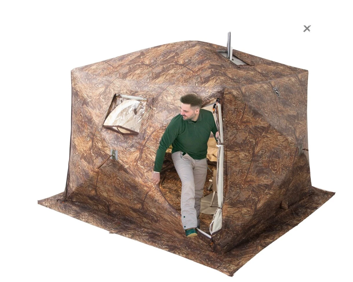 All-Season Tent with Stove Jack u0026#034;Cuboid 2.20u0026#034;. Best tent for 1-3  person. | eBay