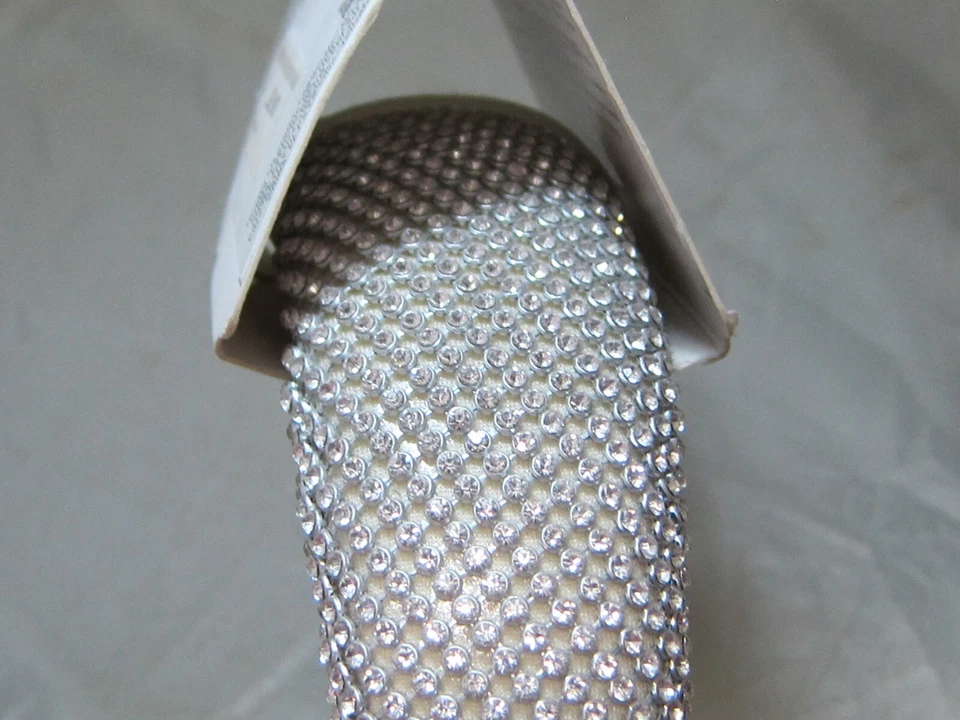 Diadema acolchada brillante cristal diamante pavé boda Zara NUEVA mediana plateada negra Foto 3 de 4