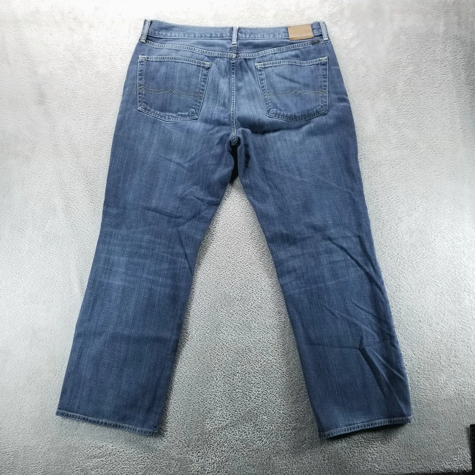 Pantalones de mezclilla Lucky Brand para hombre 38x30 azul 361 vintage rectos lavado oscuro tiro medio Foto 2 de 4