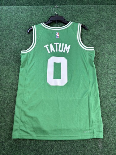 Men’s Boston Celtics Jayson Tatum Nike Kelly Green Swingman Jersey Size Small - Picture 9 of 11