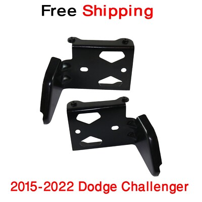 For 2015-2022 Bumper Bracket Dodge Challenger Front Left and Right Steel Set 2pc