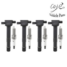 4X Ignition Coils + 4X Spark Plugs for 2012-2...