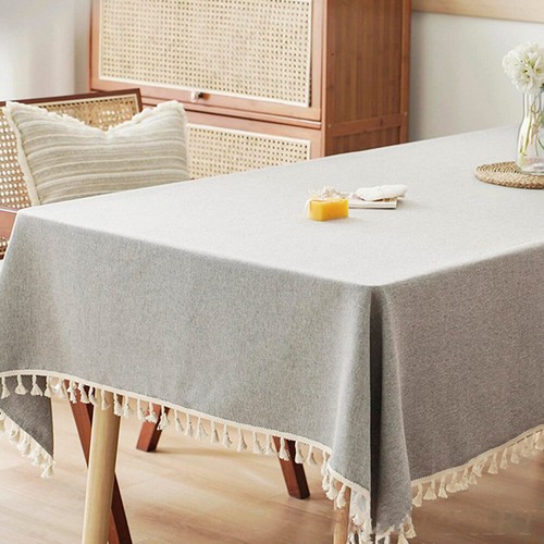 Rectangular Dining Table Cloth Tablecloth Home Decor Tassel Lace Tablecloth ✨ ~ - Picture 9 of 24