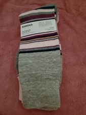 Sonoma The Everyday Crew Socks 3 Pairs-Fits Sock Size 10 -13 NEW