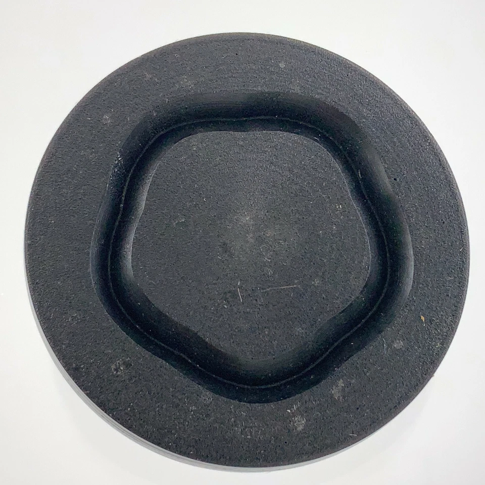 Vintage Carved Bakelite Black Size 1.75in Garment Button Design Pattern 958A - Image 2 of 4