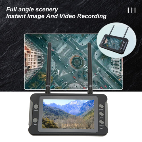 4.3 Inch 40CH 5.8GHz Receiver Monitor Multi-Mode Auto Scan Drone View For - Picture 1 of 12