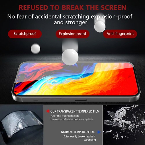 2X For iPhone 15/ 15 Pro Max/15 Pro/15 Plus 10D Tempered Glass Screen Protector - Picture 10 of 16