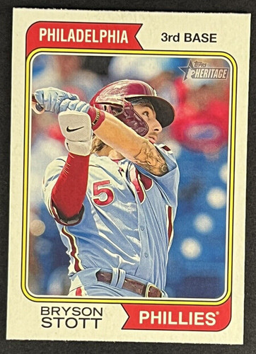 2023 Topps Heritage #243 Bryson Stott | Baseball Card