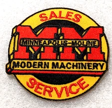 Minneapolis Moline Modern Machinery Farm Equipment Sales Service Patch New NOS