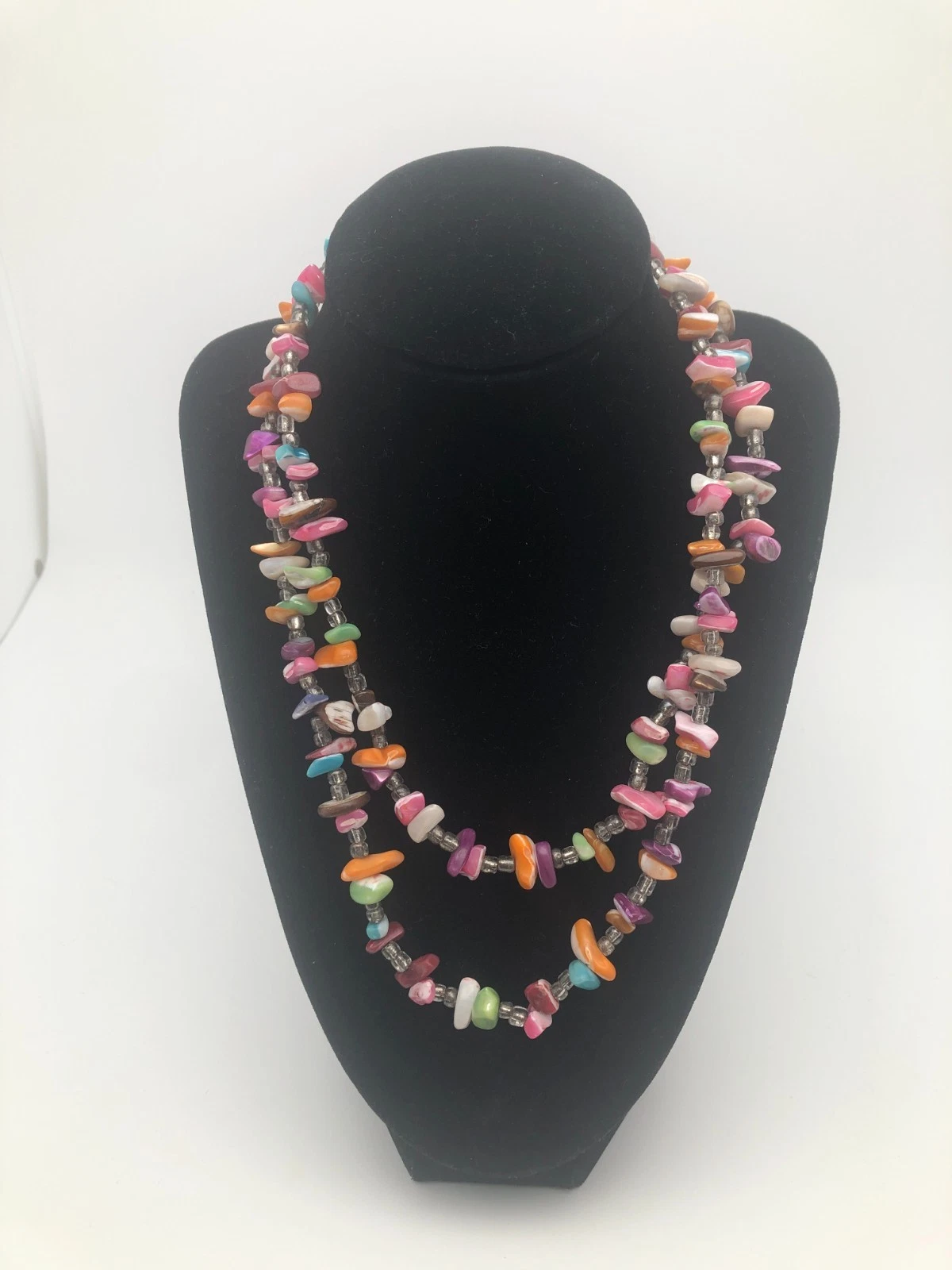 VETEMENTS Collana di perline conchiglia multicolore