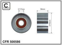 Caffaro 500586 Spannrolle, Keilrippenriemen FüR Dennis,Renault Trucks,Volvo