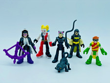 Imaginext DC Super Heroes Lote de 5 Figuras-Cazadora, Carrie Kelly, Harley Quinn