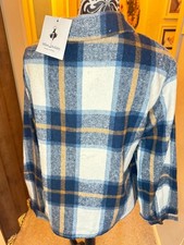 Milan Holiday Plaid Shacket – Cozy Button-Front Jacket (XL)