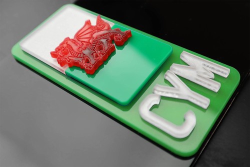 4D Laser Cut Number Plate Side Badges Flags – UK ENG CYM SCO – Green EV Black - Picture 7 of 11