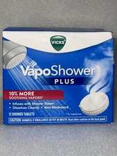 Vicks, VapoShower Plus, Shower Steamers, Eucalyptus Shower Steamer  Menthol