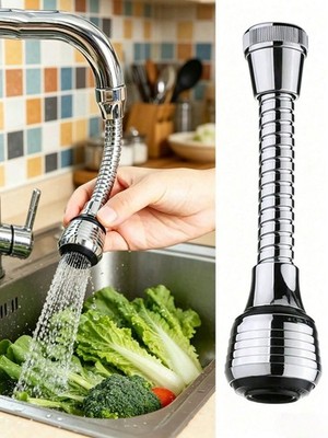 360° Wasserhahnverlängerung biegsam Küchenspüle flexibel Wasserhahn Brausekopf Aufsatz