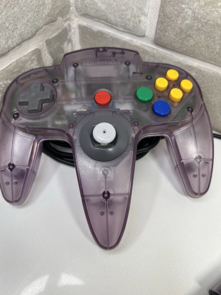 OEM Nintendo 64 N64 Atomic Purple Controller - Tight Stick TESTED - Image 2 of 4