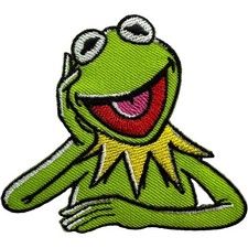 Kermit der Frosch Muppets Patch Stickerei Abzeichen Bügelbild Aufnähen Kleidung Jeans Jacke
