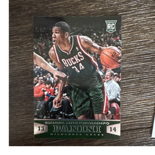 Panini 2013-14 NBA Giannis Antetokounmpo Rookie #194 Milwaukee Bucks Card. rookie card picture