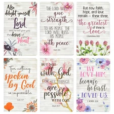6-Pack Floral Themed Daily Prayer Journal for Women, Notebooks for Study, 5x8 in
