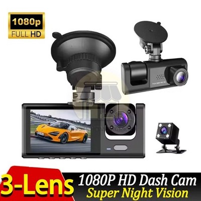 Dash Cam Dual Lens HD 1080P Car DVR Video Recorder G-Sensor Front Inside Camera