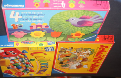 4 erste Spiele / Schnüffel Bello / Colorama  -  3x  Ravensburger