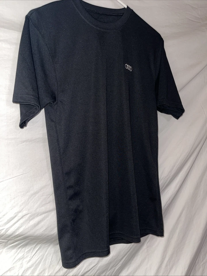 Audi Shirt Mens Small Embroidered Logo Black Moisture Management Augusta - Image 2 of 4
