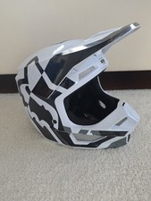 FOX V1 Lux Junior Schwarz / Weiss Helm Motocr...