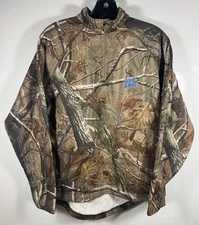 Hunter's Specialties Men's Medium Tek4 Realtree Camo 1/4 Zip Pullover Sweatshirt