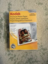 Kodak Premium Photo Paper 100 Sheets Gloss 4" x 6" 66 lb 8.5 mil Factory Sealed