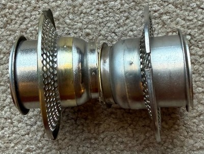 Aladdin  Model B Nickel Outer Wick Tube OWT  for Mantle Lamps.