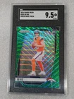 2024 Panini Prizm Rookies Green Wave Bo Nix Prizm (RC) Broncos SP SGC 9.5 Mint +