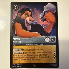 Scar - Finally King #175 Prices | Lorcana Fabled | Lorcana Cards