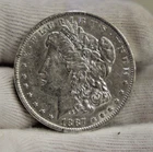 1887 O  US Morgan Dollar $1 AU (Cleaned)