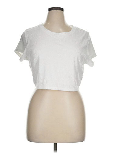 OFFLINE by Aerie Women White Short Sleeve T-Shirt XL