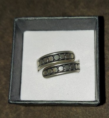 Vintage Beau Sterling Beaded Over Pace Ring Size 6