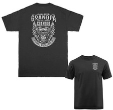 Biker Grandpa Shirt Funny Motorcycle Grandpa Gift T-shirt