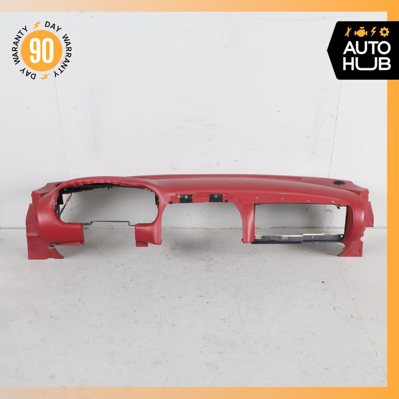 00-04 Aston Martin DB7 Vantage Leather Dashboard Dash Board Panel Red OEM 35k
