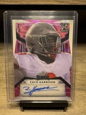 2023 Zach Harrison Leaf Metal Auto Pink /4 #PA-ZH1