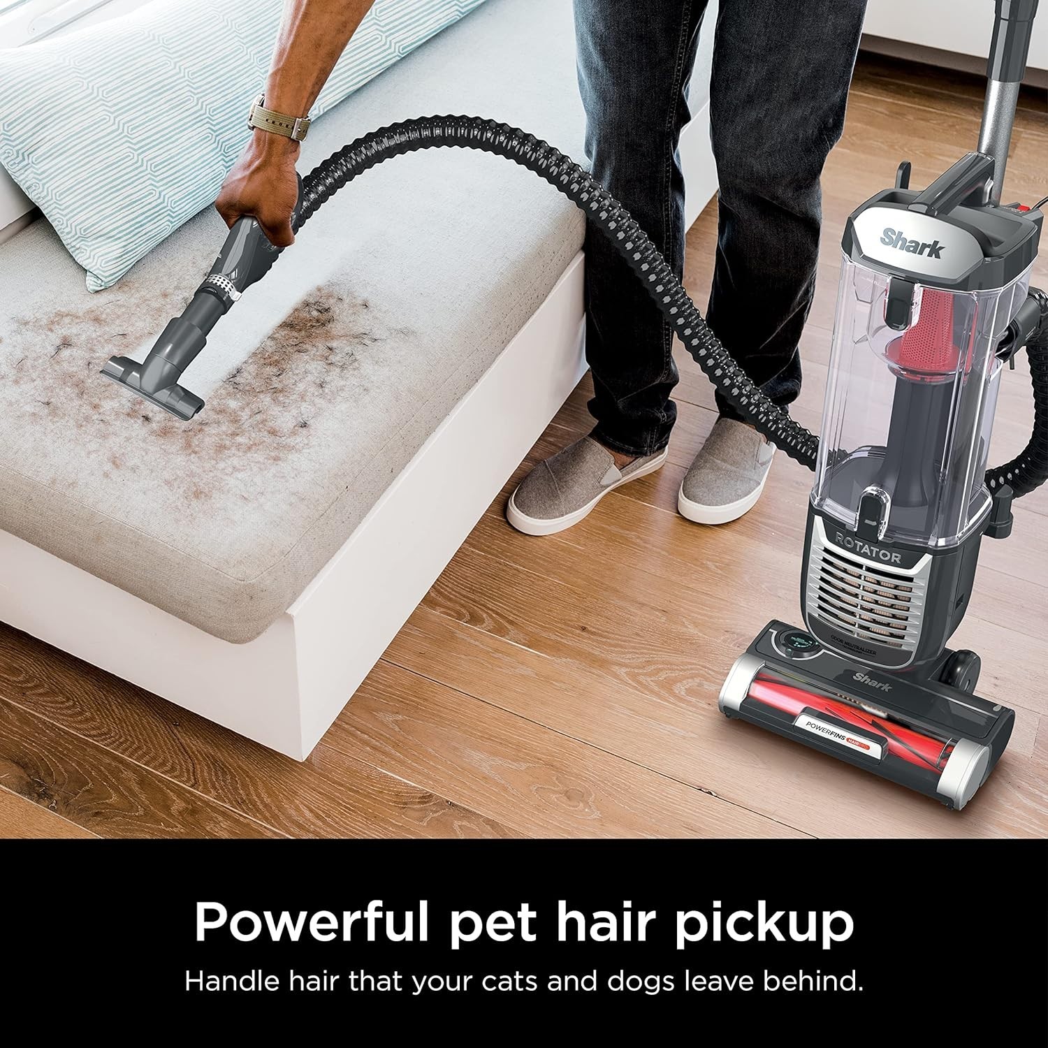 Shark ZU102 Rotator Pet Upright Vacuum with PowerFins HairPro & Odor Neutralizer