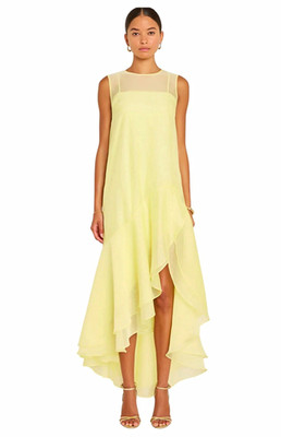 Amanda Uprichard Edwine Maxi Dress in Butter
