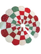 Vintage Handmade Christmas Quilted Patchwork 43