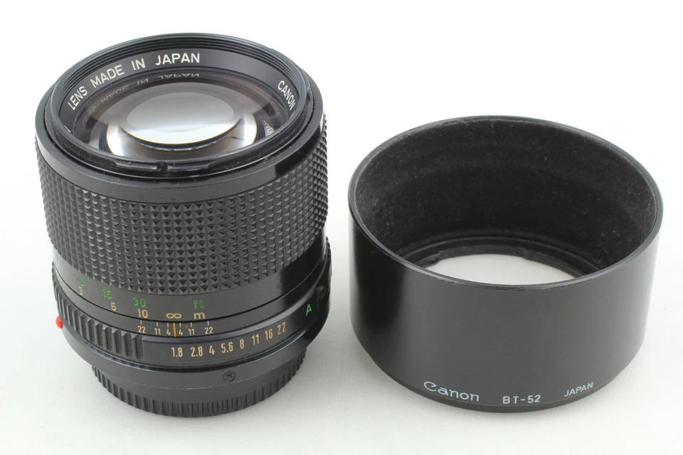 【N COMO NUEVO+ con capucha】 Nuevo lente Canon FD 85mm f/1.8 NFD retrato MF de JAPÓN #25115 - Imagen 2 de 4