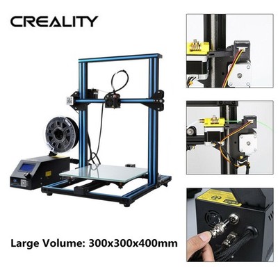 Used Creality CR-10S 3D Printer 300X300X400mm Dual Z-axis Resume Print US Stock
