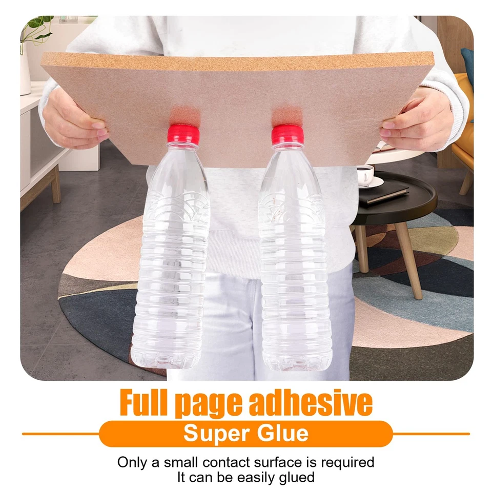 Cork Board Tiles 12x12 - 1/2 Thick - 6 Pack Cork Tiles - Bulletin Board - Min... - Image 4 of 4