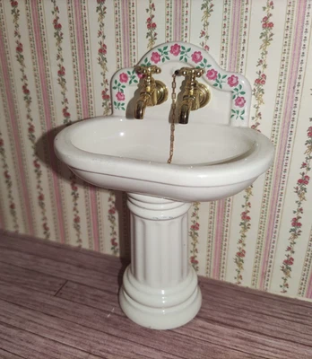 Bodo Hennig Waschbecken - Miniatur für Puppenhaus Puppenstube 1:10 Classic-Serie - Bild 1 von 2