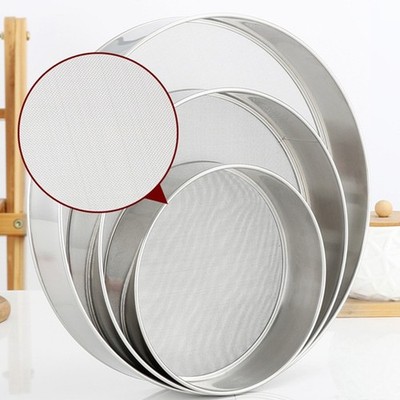 Sicher Mehlsieb Esszimmer Gadgets Reinigung Silber 10 Cm ~ 21 Cm Backen